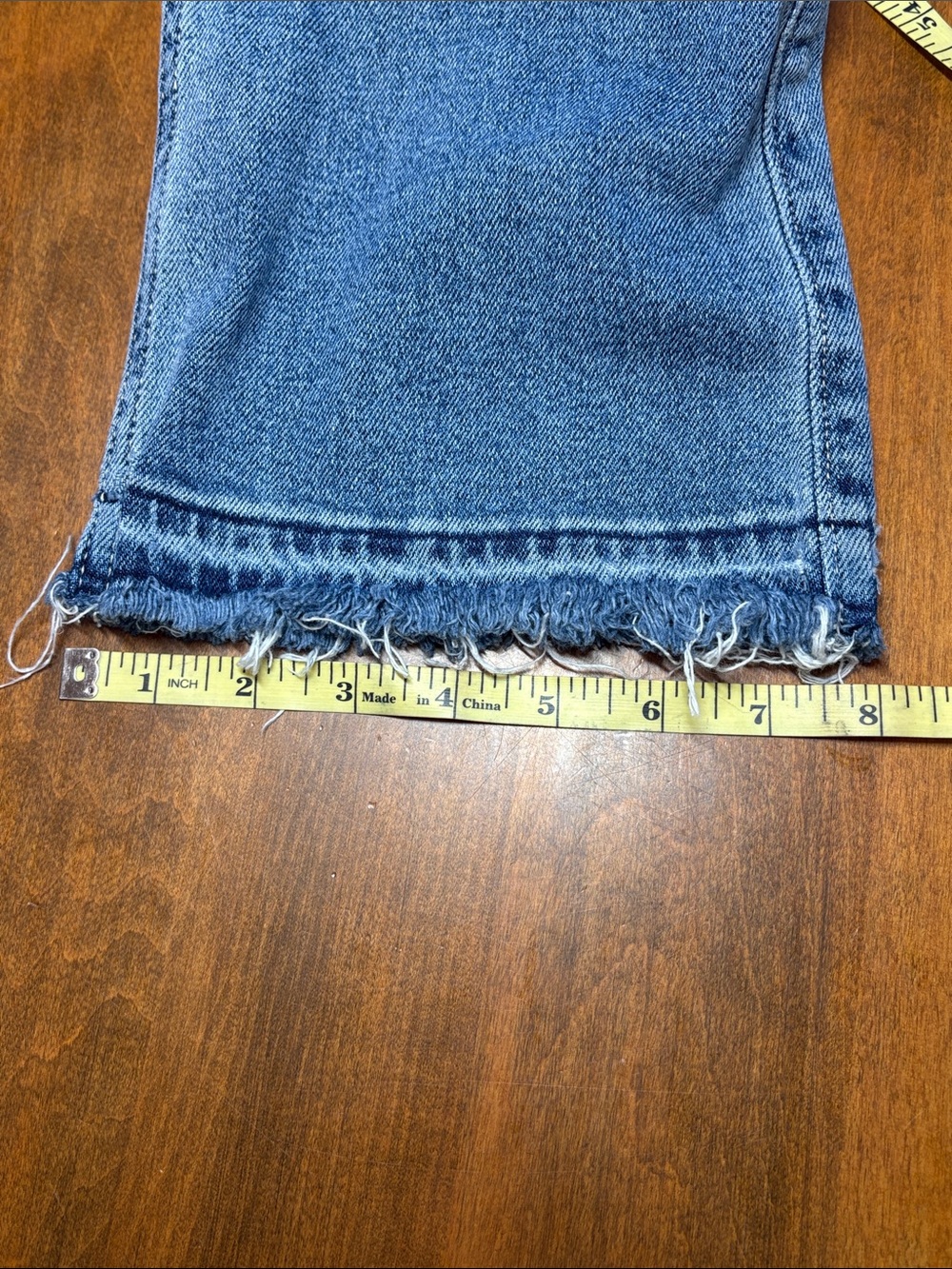 Hollister Light Blue Curvy High Rise Boot Cut Raw-Hem Jeans, 0 Short - Picture 10 of 10
